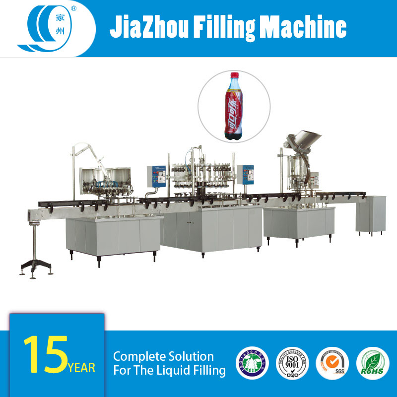汽水、可樂等含汽飲料自動沖洗、灌裝、封口生產線